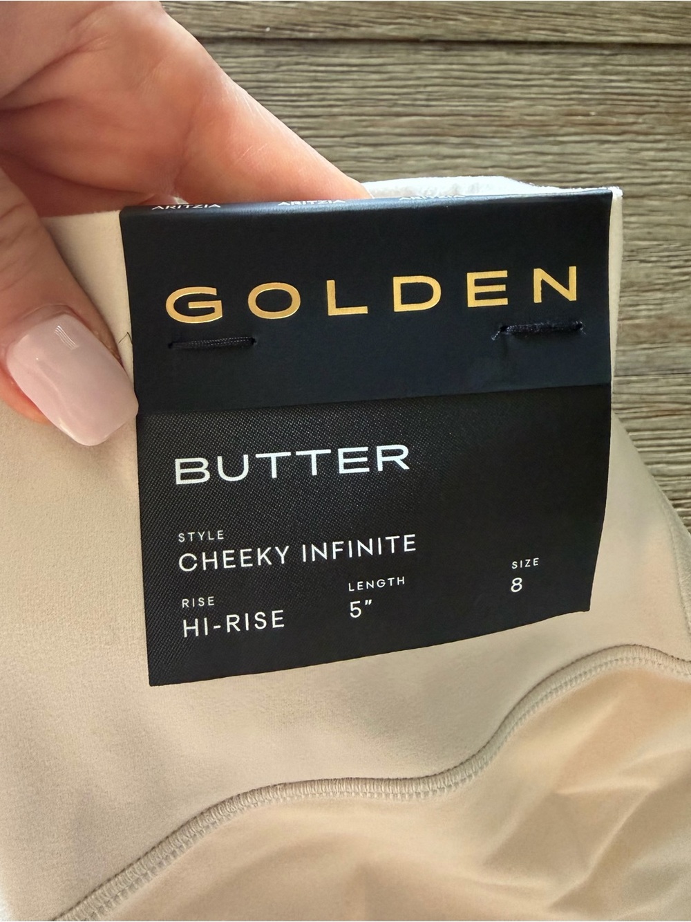NWT Aritzia Golden BUTTER Cheeky Infinite Hi-Rise 5" Short, 8 - Picture 2 of 7
